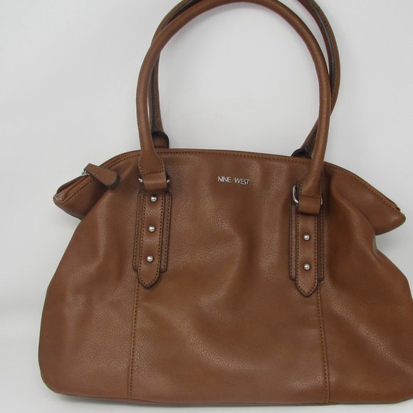 Nine West Brown and Tan Tote Bag - Picture 1 of 8